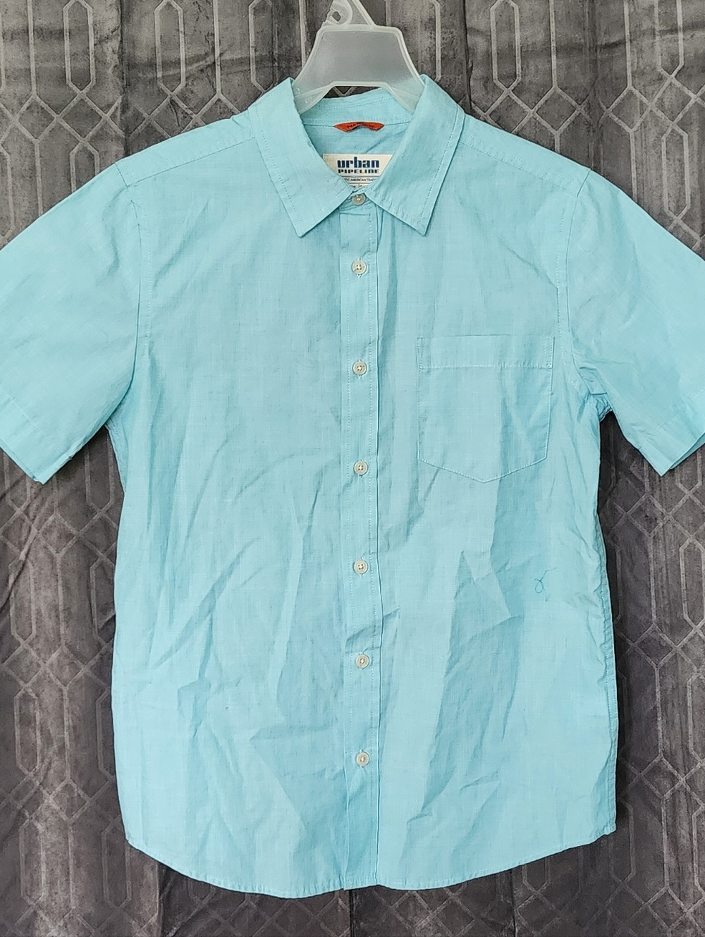 urban pipeline Kids Light Aqua Short-Sleeve Button-Down Shirt